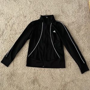 Black and white adidas jacket